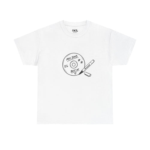 Mix CD & Marker Tee | Retro 90s/Y2K Nostalgia T-Shirt
