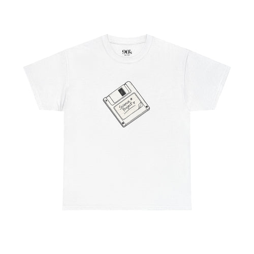 Retro Floppy Disk Tee | "Science Project" 90s T-Shirt
