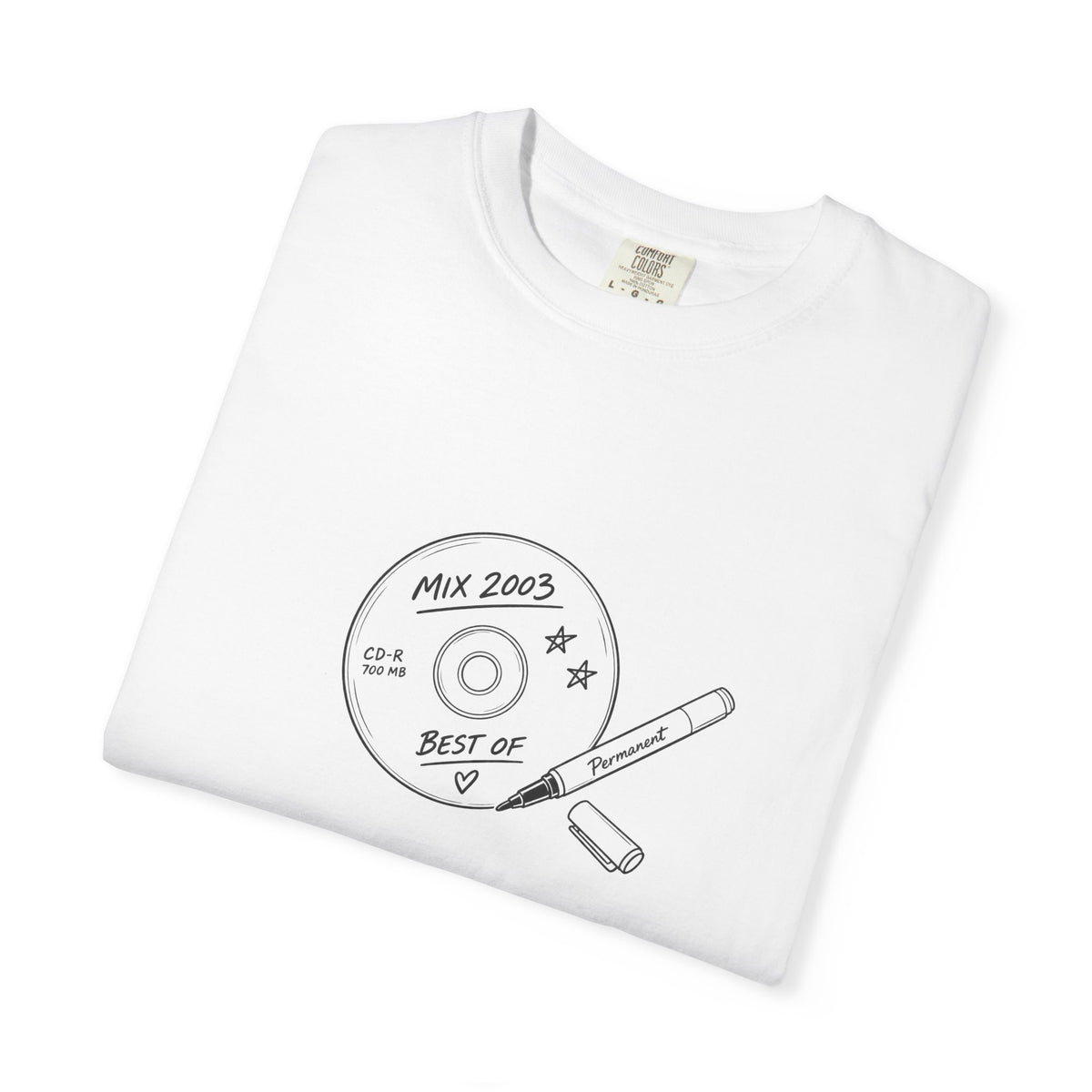 Rewind – Cassette & Pencil Tee