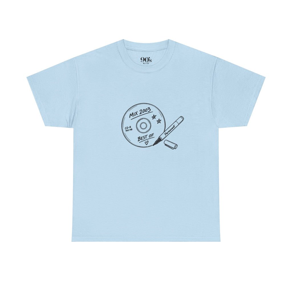 Mix CD & Marker Tee | Retro 90s/Y2K Nostalgia T-Shirt