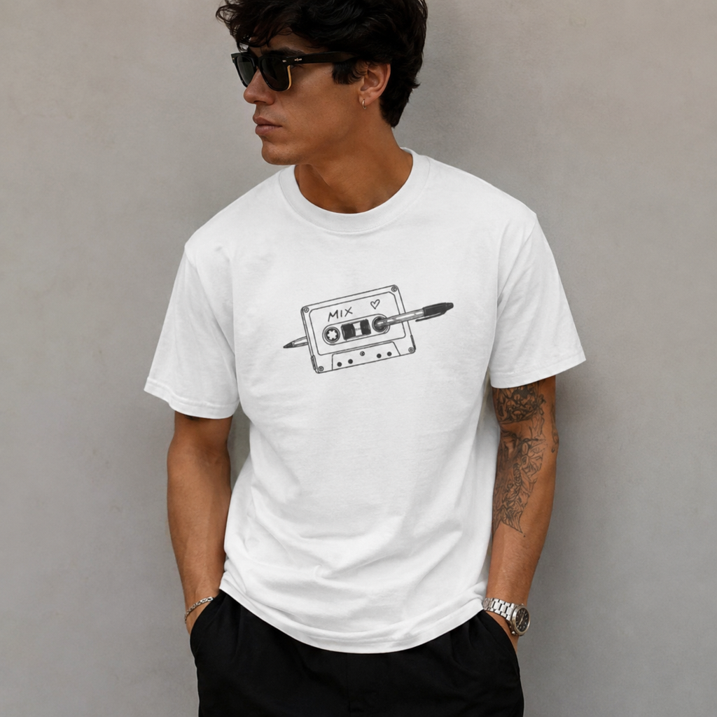 Retro Cassette Tape Tee | 90s Mix Tape T-Shirt
